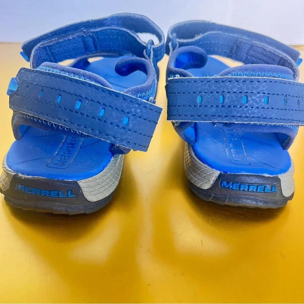 MERRELL BOYS PANTHER NAVY BLUE 2.0 SANDALS SIZE EU 35 US 4M